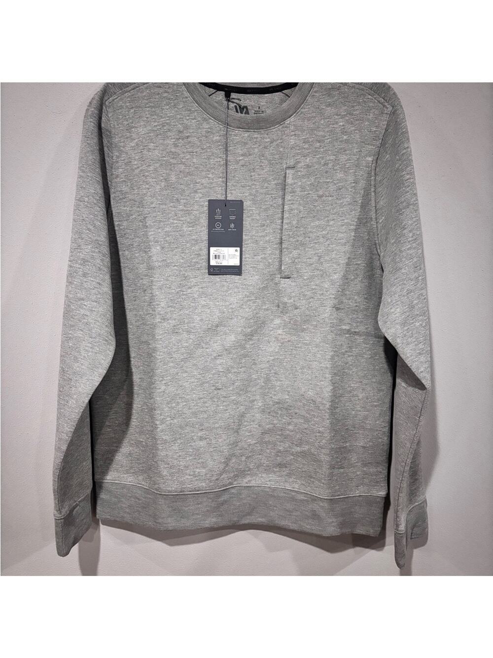 VRST Stylish Gray Crewneck Sweater Mens Small